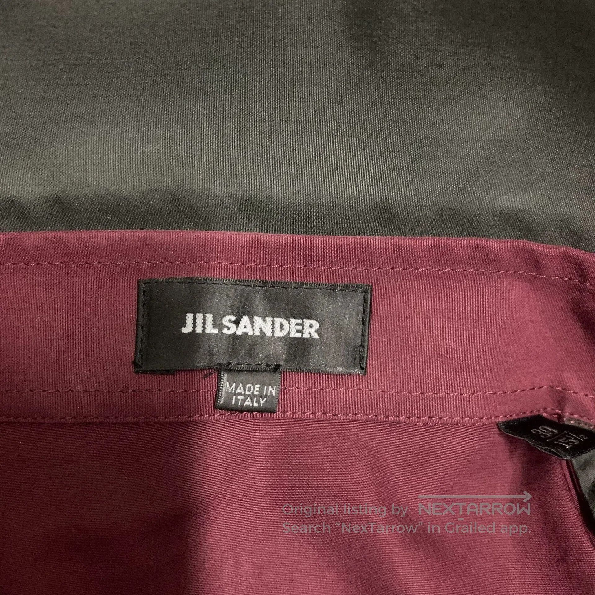 Jil Sander Jil Sander Red Contrast Shirt. Size US M / EU 48-50 / 2 - 3 Thumbnail