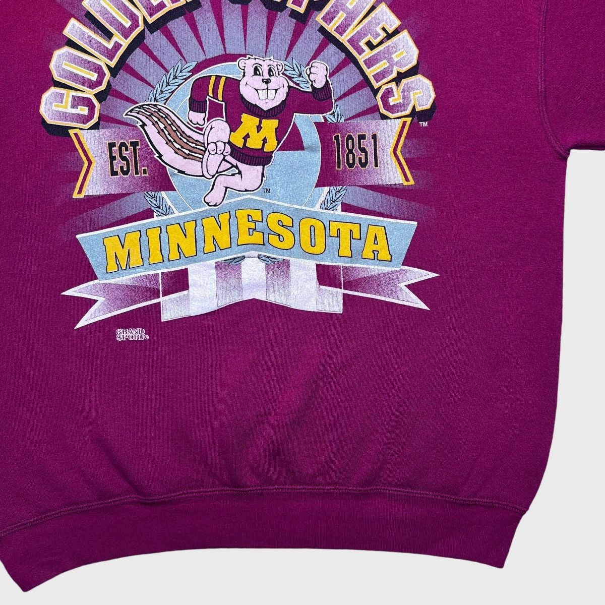 NCAA × Vintage 90s NCAA Minnesota Golden Gophers Spell Out 3D Sweatshirt Size US XL / EU 56 / 4 - 7 Thumbnail