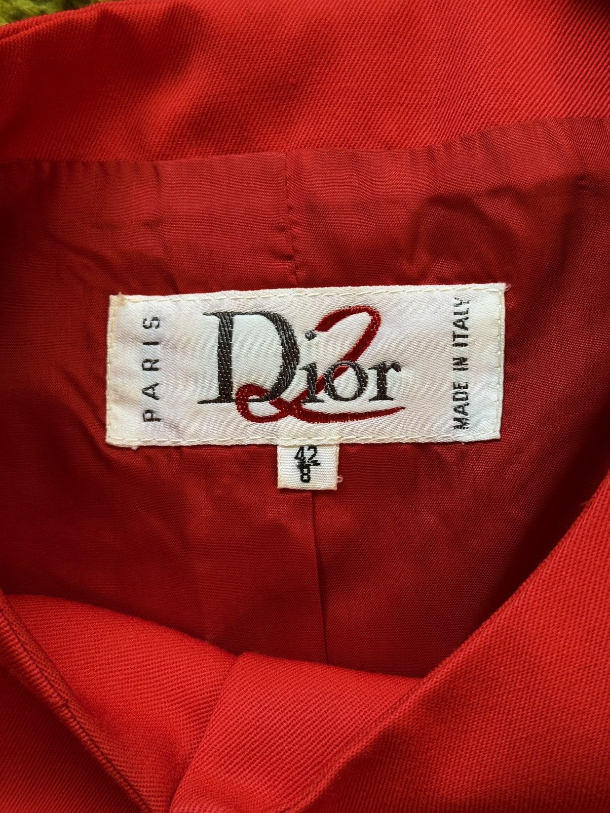 Christian Dior Monsieur × Vintage Dior 1980s archive vintage red 100% wool blazer jacket Size M / US 6-8 / IT 42-44 - 5 Thumbnail