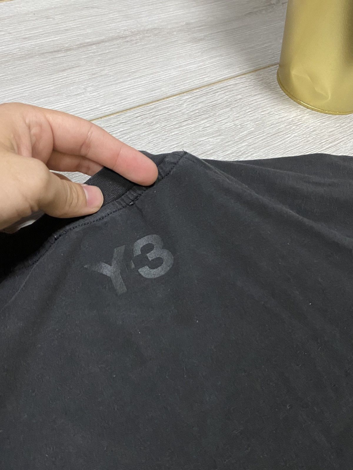 Yohji Yamamoto Y-3 Yohji Yamamoto x Adidas t-shirt three stripes Size US L / EU 52-54 / 3 - 3 Thumbnail