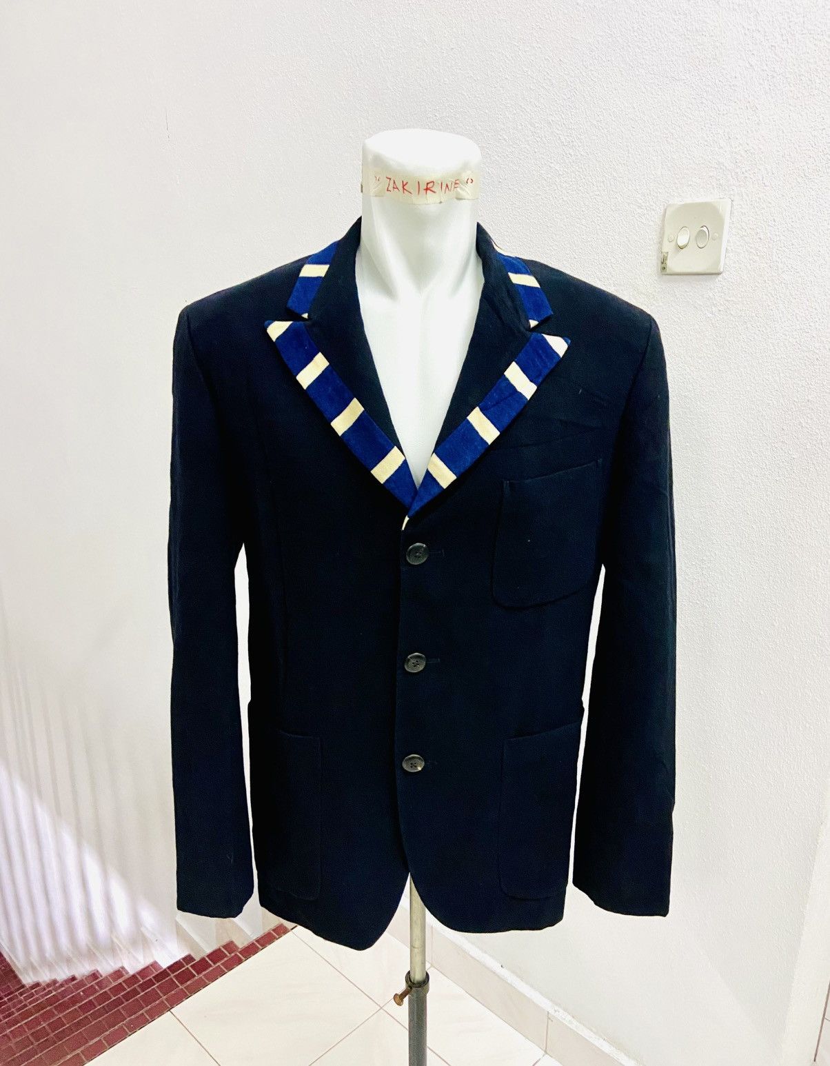 Japanese Brand × Yohji Yamamoto YOHJI YAMAMOTO POUR HOMME BLAZER Size 42S - 3 Thumbnail