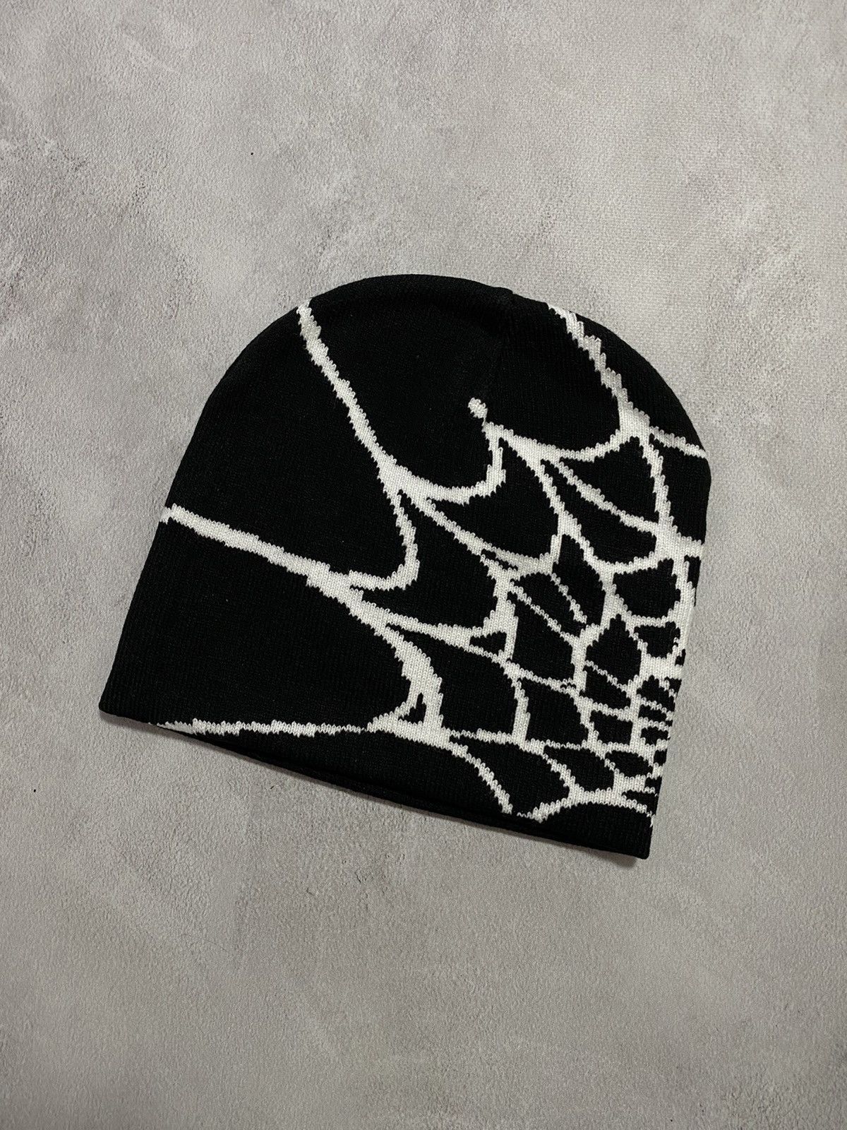 Japanese Brand Vintage 90s Y2K Beanie Hat Spider 🕷️ Man Punk Japanese style Size ONE SIZE - 1 Thumbnail