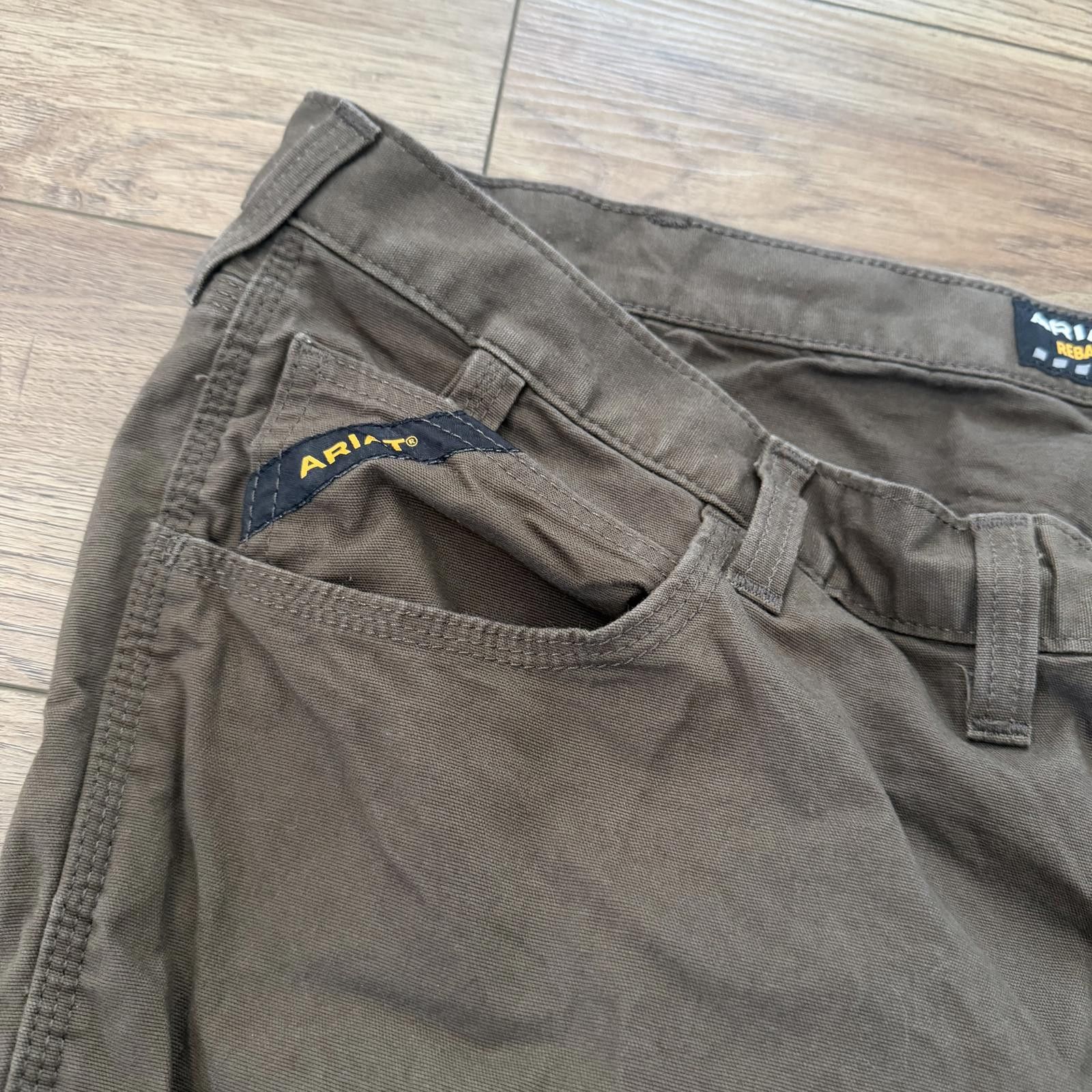 Ariat Ariat Rebar M4 Relaxed Straight Brown Work Pants 50x30 Size US 44 / EU 60 - 9 Thumbnail