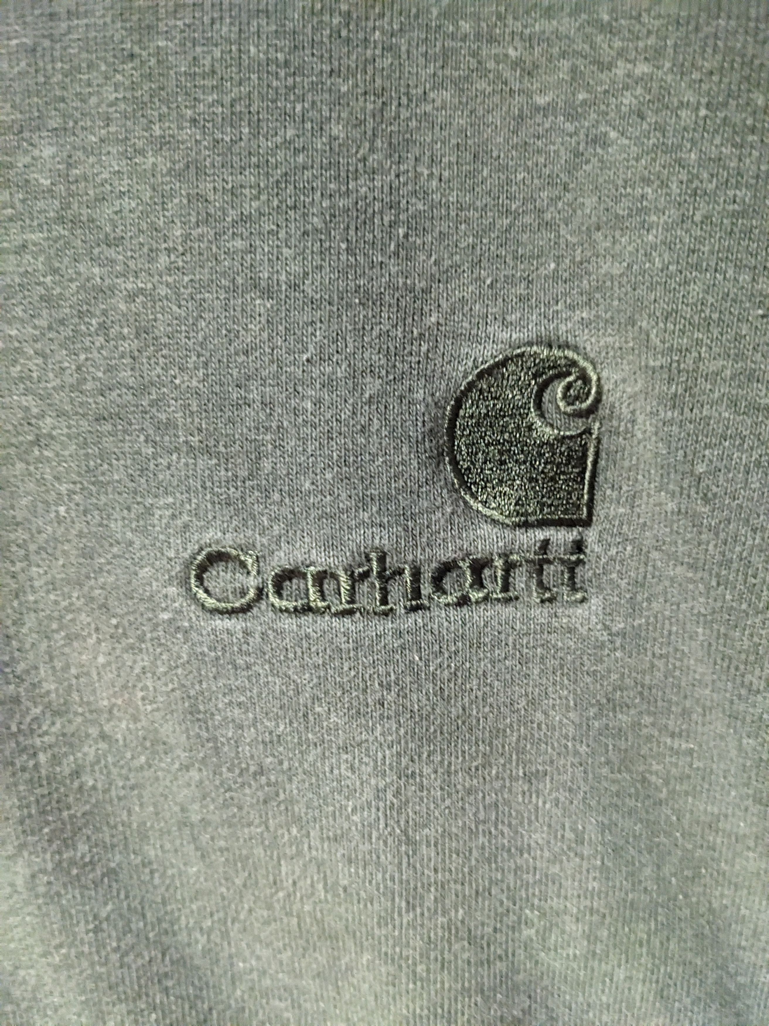 Carhartt × Vintage Vintage 90s Carhartt Essential Green 4X-Large Sweatshirt Size US XXL / EU 58 / 5 - 2 Thumbnail