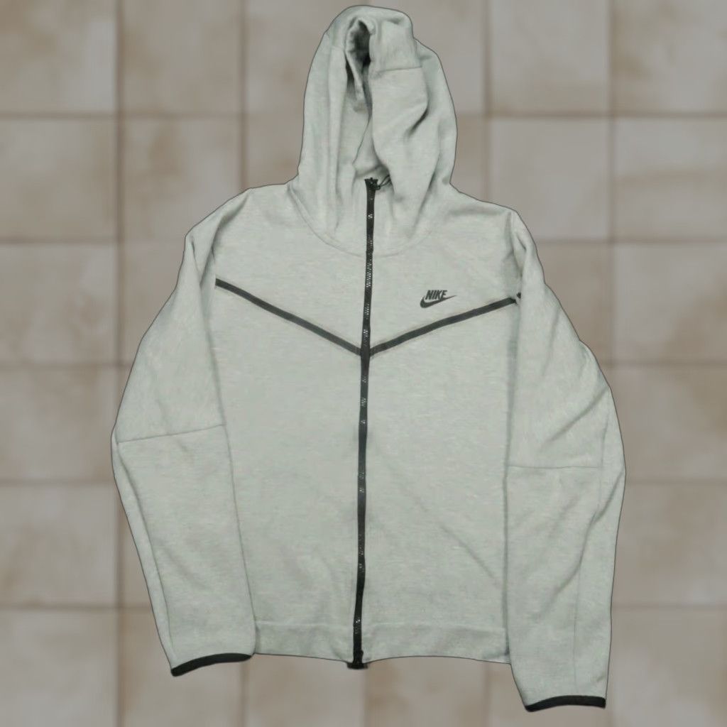 Nike Nike Hoodie Mens Large Gray NSW Tech Fleece Windrunner Full Zip Hooded Jacket Size US L / EU 52-54 / 3 - 1 Thumbnail