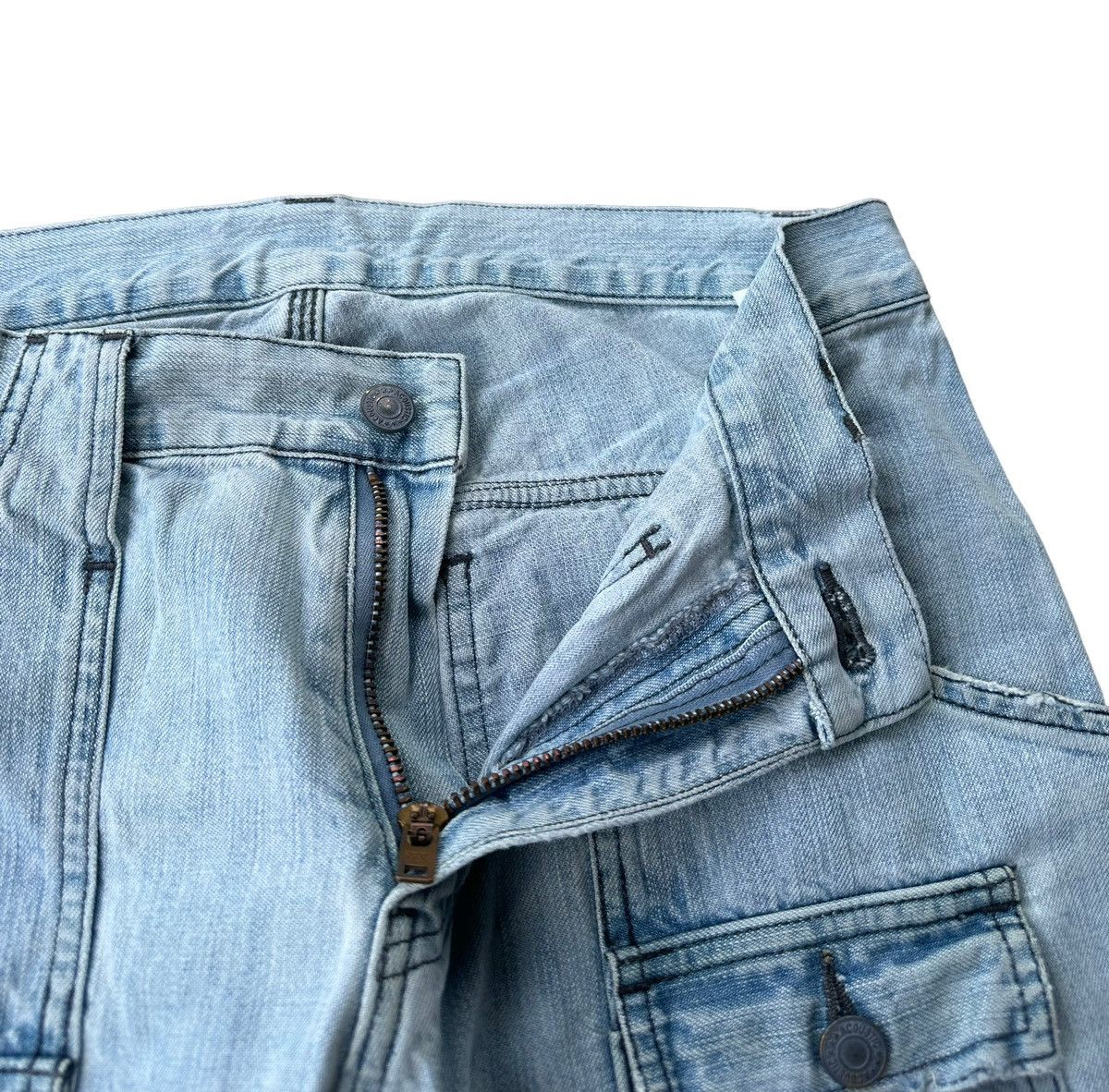 Japanese Brand Super nice design 🔥 Acoustic patchwork denim bushpants Size US 30 / EU 46 - 3 Thumbnail