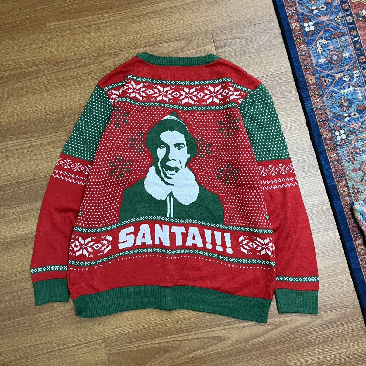 Japanese Brand Elf Santa Knit Cardigan Size US L / EU 52-54 / 3 - 2 Thumbnail