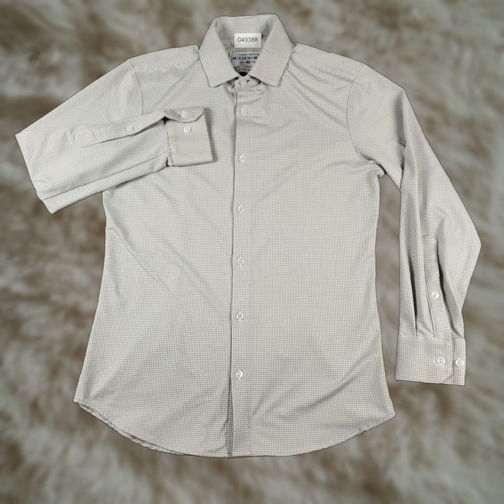 Mizzen+Main Mizzen+Main Shirt Mens Size Small Gray Casual Button Up Long Sleeve Size US S / EU 44-46 / 1 - 1 Thumbnail