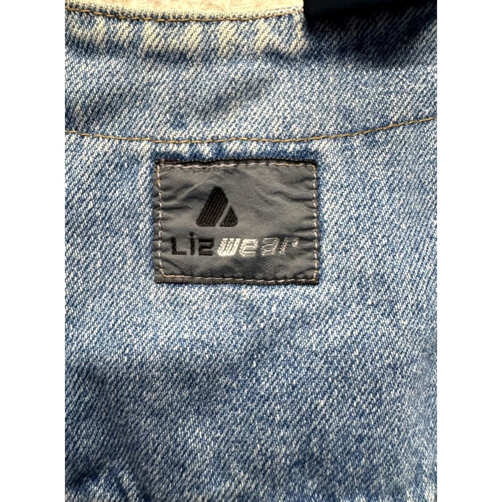 Denime VINTAGE Lizwear Denim Vest With Button Closure Pockets S Blue Unisex Adults Vest Like New Size S / US 4 / IT 40 - 3 Thumbnail