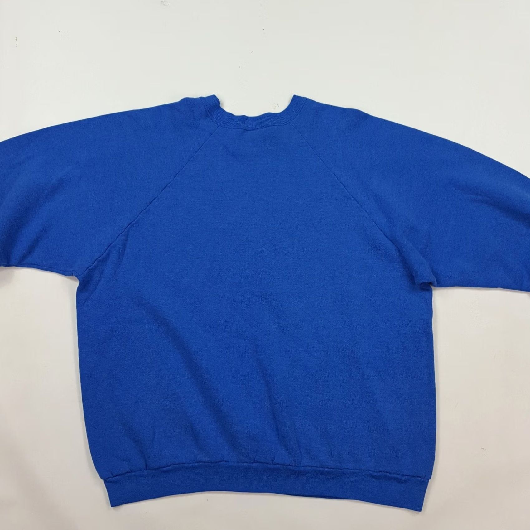 Fruit Of The Loom VINTAGE Nike Shirt Adult XL Blue Raglan USA Made Pullover Crewneck Sweatshirt Size US XL / EU 56 / 4 - 4 Thumbnail