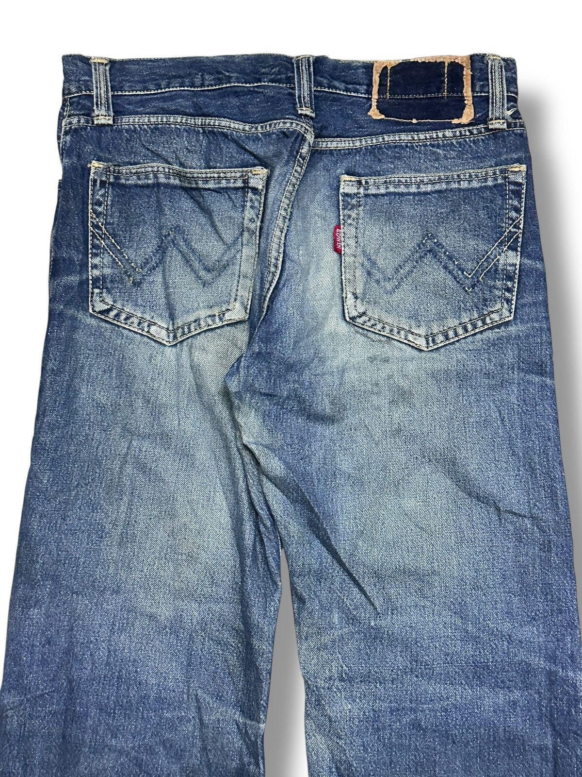 Edwin Edwin Vintage Patches Knee Wideleg Style Faded Wash Size US 30 / EU 46 - 6 Thumbnail