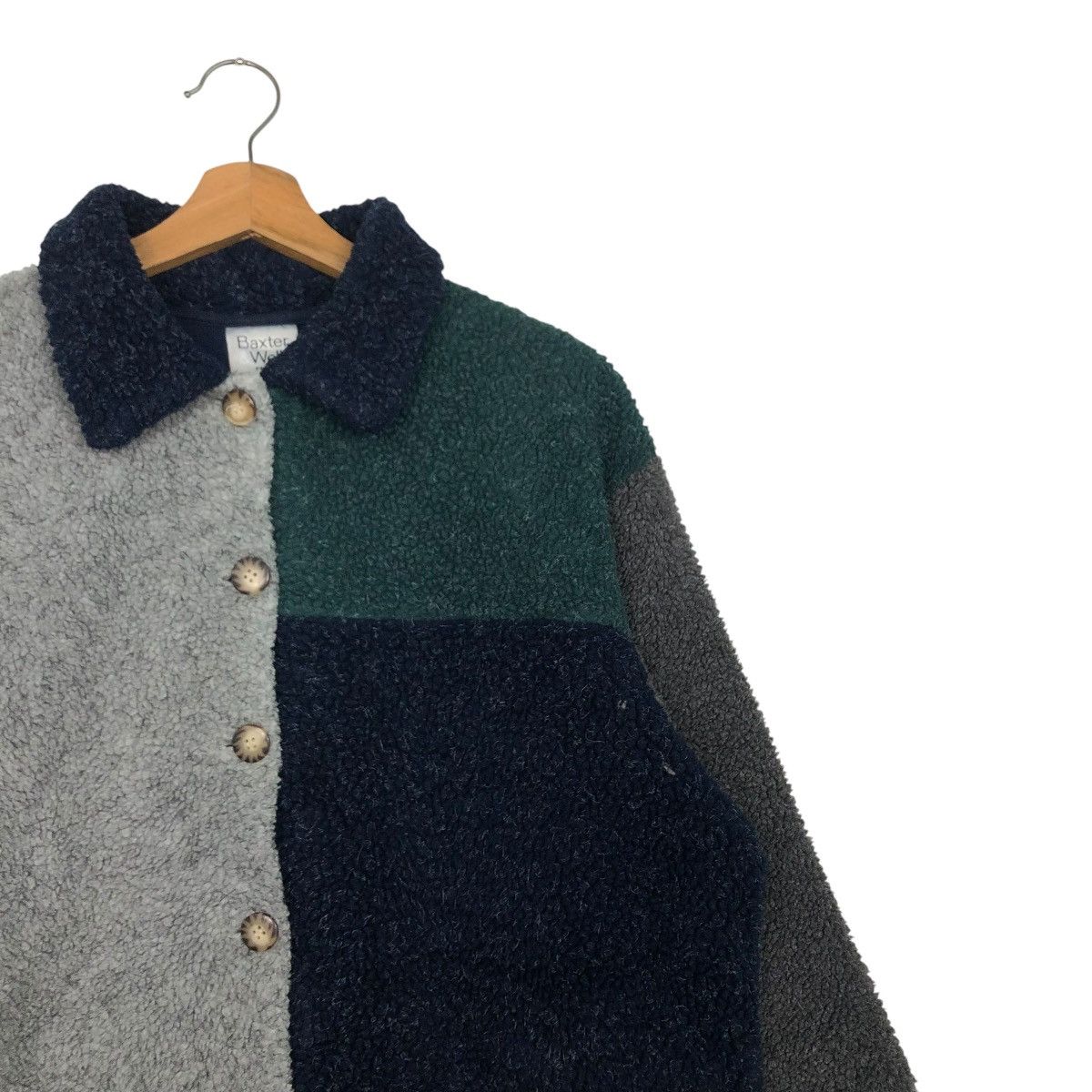 Japanese Brand 🔥VINTAGE BUTTON CHORE FLEECE JACKET BAXTER WELLS KAPITAL Size US M / EU 48-50 / 2 - 8 Thumbnail