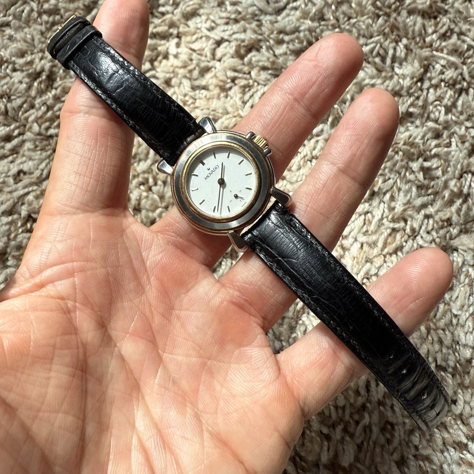 Movado Vintage Movado Folio Manual Watch Two Tone 18k Gold 26mm Size ONE SIZE - 4 Thumbnail