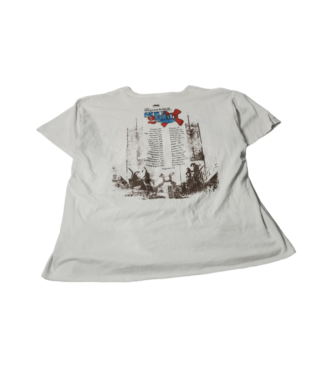 Vintage 2007 Tim McGraw & Faith Hill Tour T-Shirt Size US XL / EU 56 / 4 - 4 Thumbnail