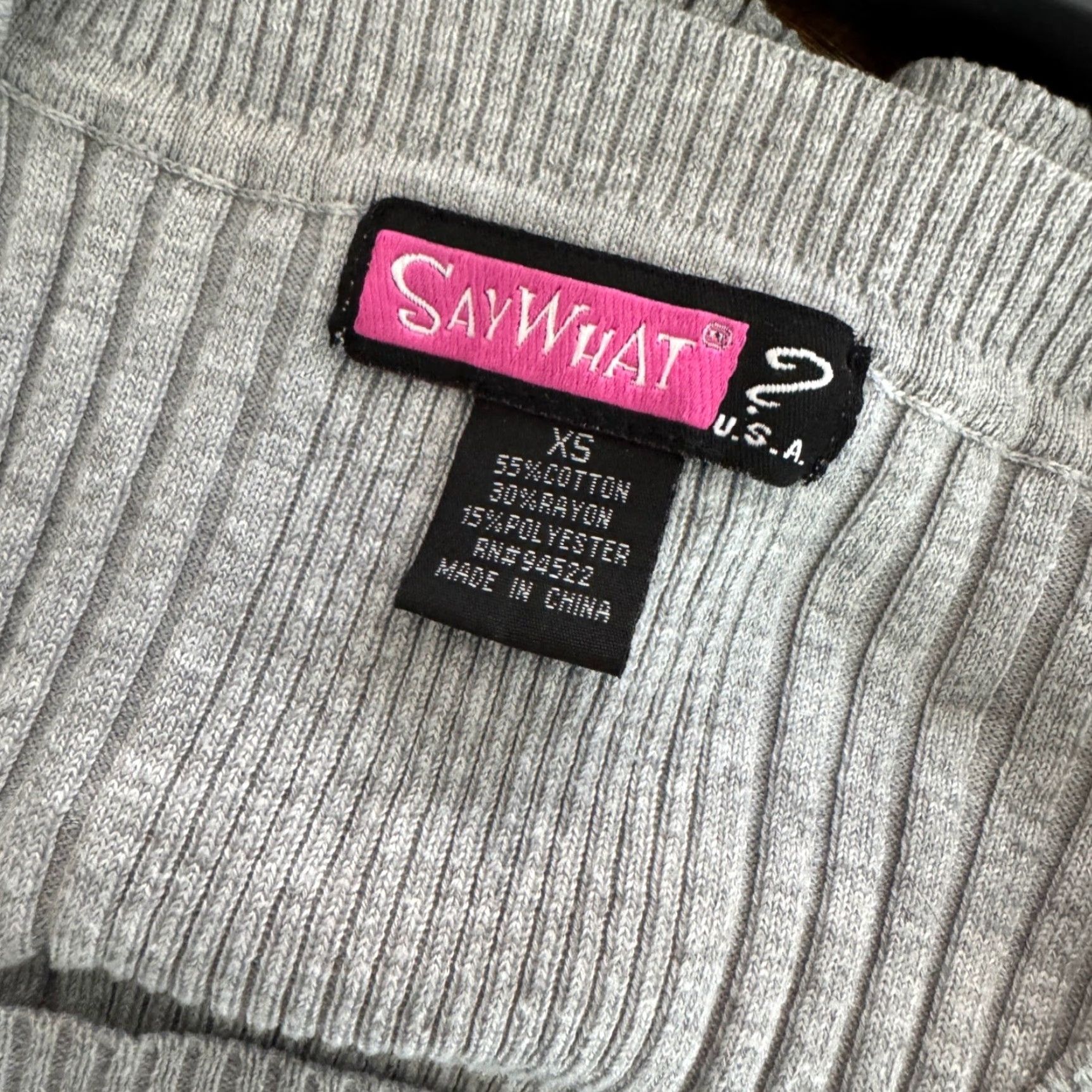 Vintage VINTAGE Knit Top Sweater Gray XS Square Neck Slim Fitted 3/4 Sleeve Women Classic Basic Pullover Knit Top Fall Winter Spring Shirt Mens? Size XS / US 0-2 / IT 36-38 - 3 Thumbnail