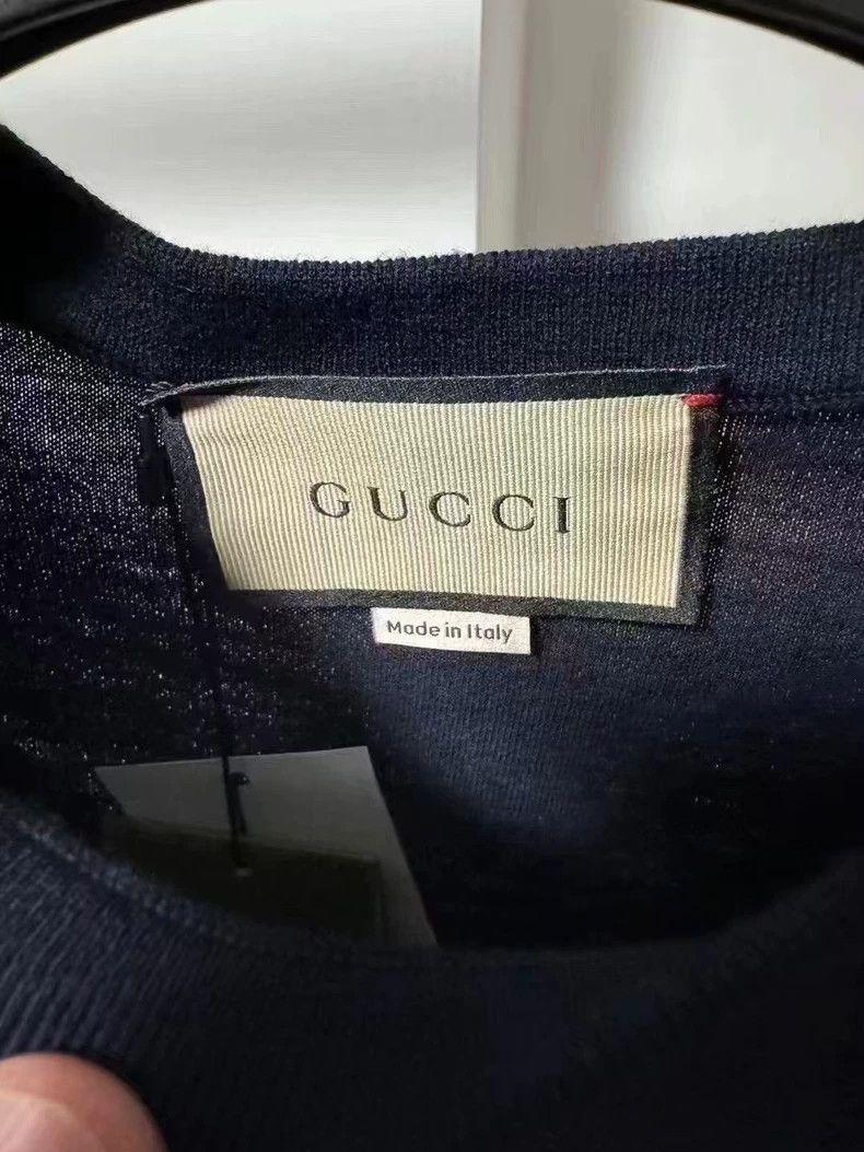 Gucci Gucci Letter pattern printed short-sleeved sweater 2502-Nex Size US XS / EU 42 / 0 - 3 Thumbnail