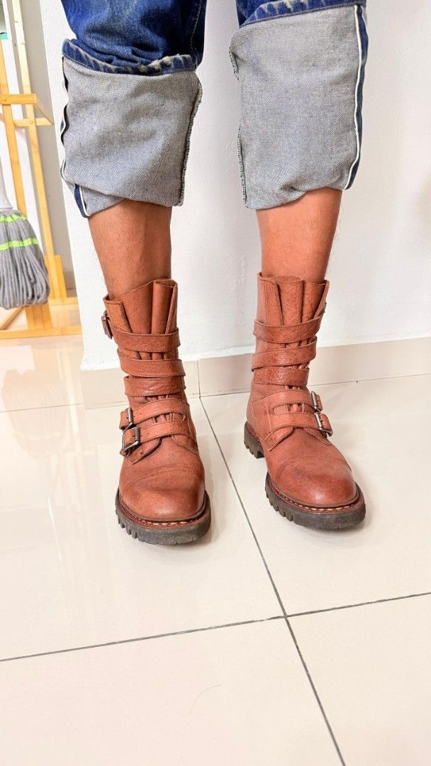 Paraboot Paraboot Tanker Brown Leather Boots UK8 Rugged Rare Size US 9 / EU 42 - 5 Thumbnail