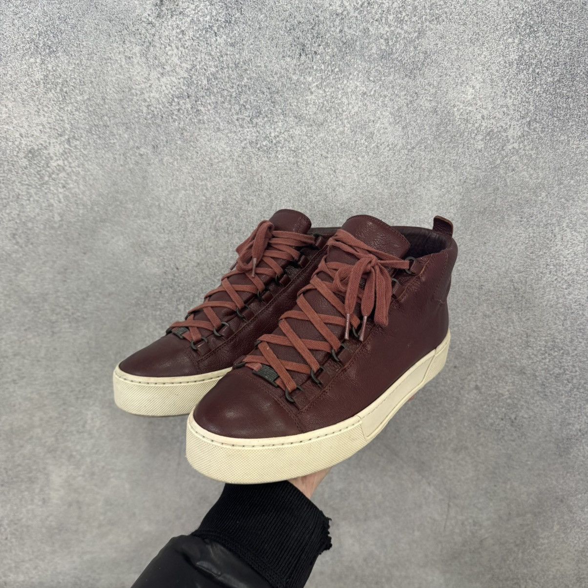 Balenciaga Balenciaga Arena High Top Leather Sneakers Size US 9 / EU 42 - 3 Thumbnail
