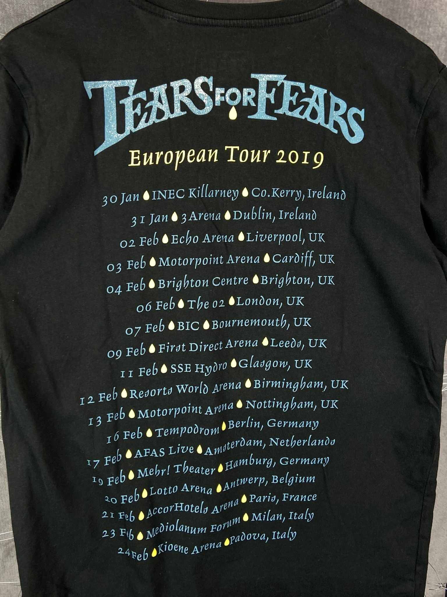Other Tears for Fears vintage black Earth print tee M Size US M / EU 48-50 / 2 - 5 Thumbnail