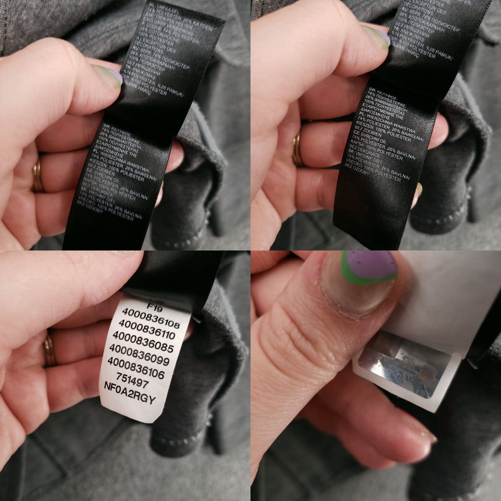 The North Face The North Face Full Zip Hoodie Womens S Gray Raglan Long Sleeve Thumbhole Size S / US 4 / IT 40 - 10 Thumbnail