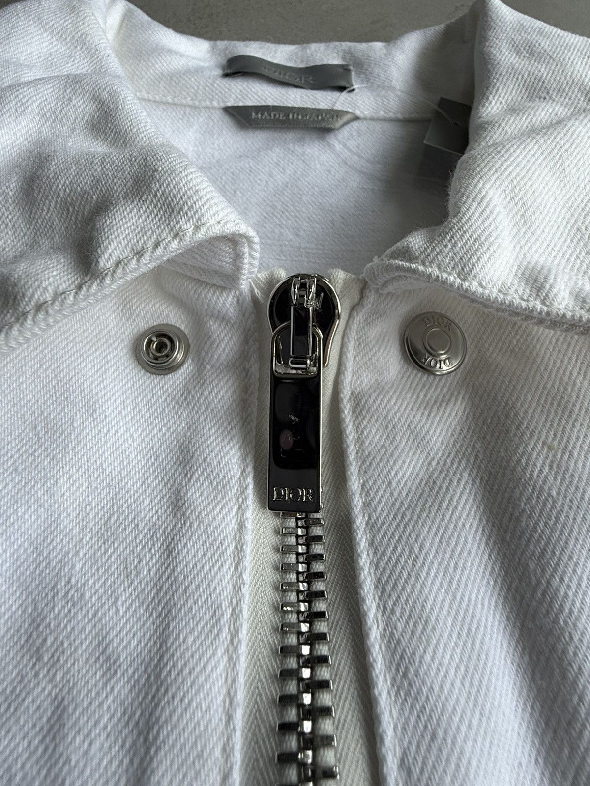 Dior × Sacai Dior x Sacai - Multi Buttons White Denim Jacket Size US M / EU 48-50 / 2 - 3 Thumbnail