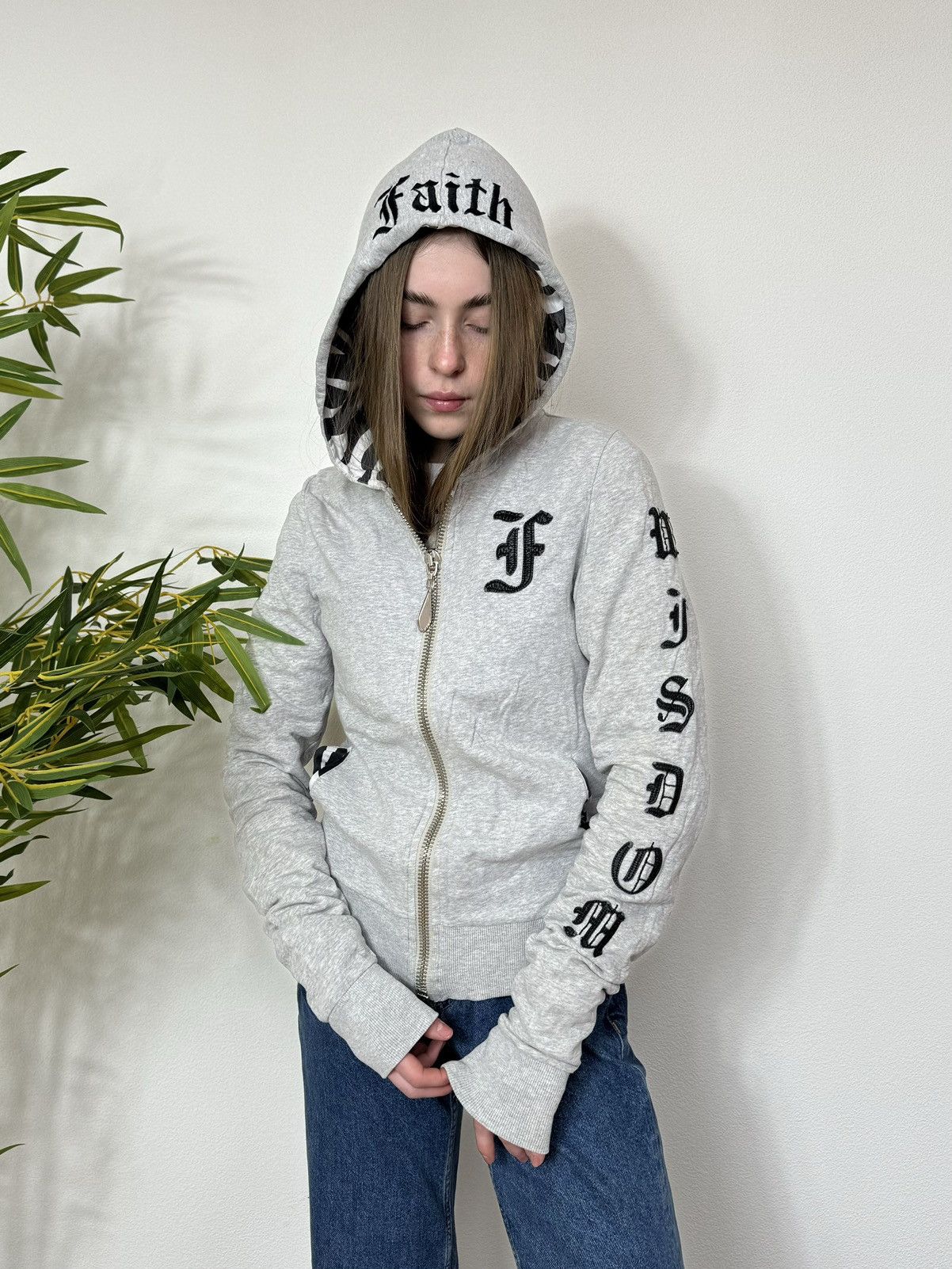 Faith Connexion FAITH CONNEXION CHROME HEARTS STYLE ZIP HOODIE Size M / US 6-8 / IT 42-44 - 2 Thumbnail