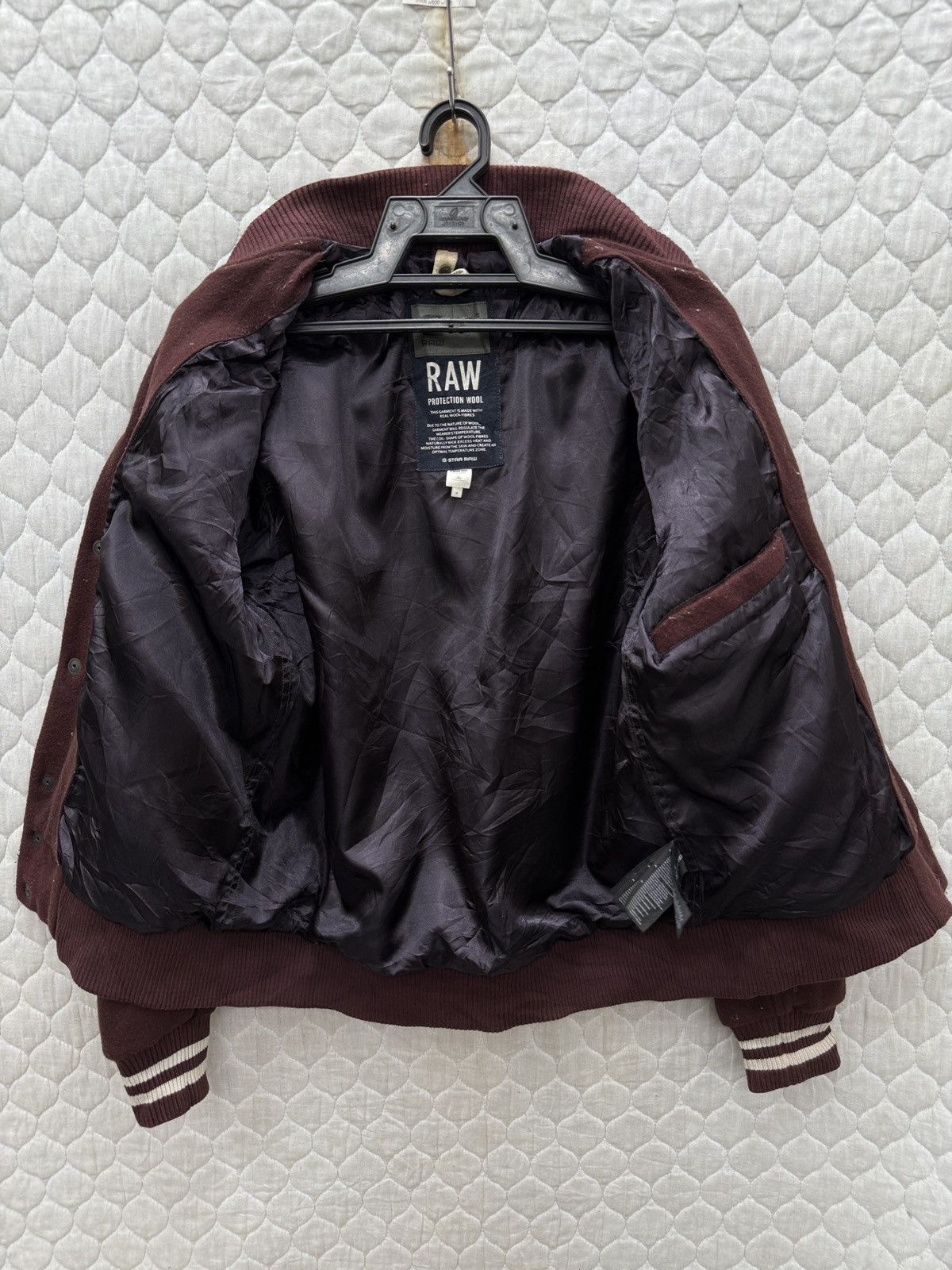 G-Star 🔥🔥🔥ARCHIVE G STAR RAW LINING LEATHER VARSITY JACKET Size US M / EU 48-50 / 2 - 4 Thumbnail