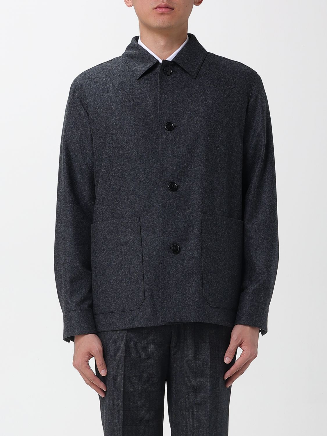Ermenegildo Zegna Zegna Jacket Men Charcoal Size US L / EU 52-54 / 3 - 1 Thumbnail