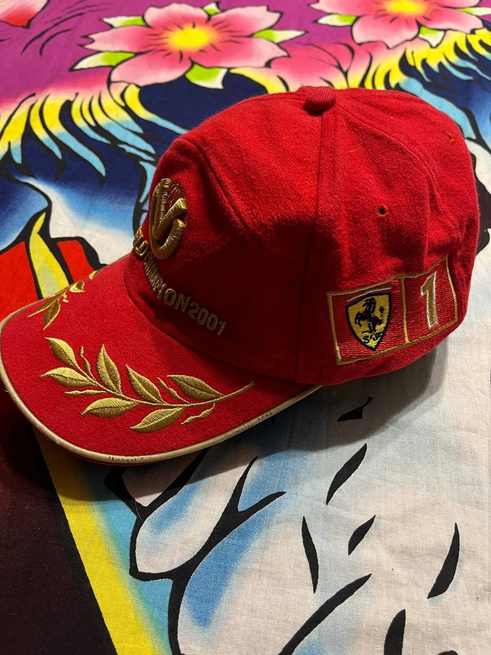 Ferrari × Formula 1 × Vintage Vintage Michael Schumacher 1995 Embroidered Logo Cap 90s Size ONE SIZE - 2 Thumbnail