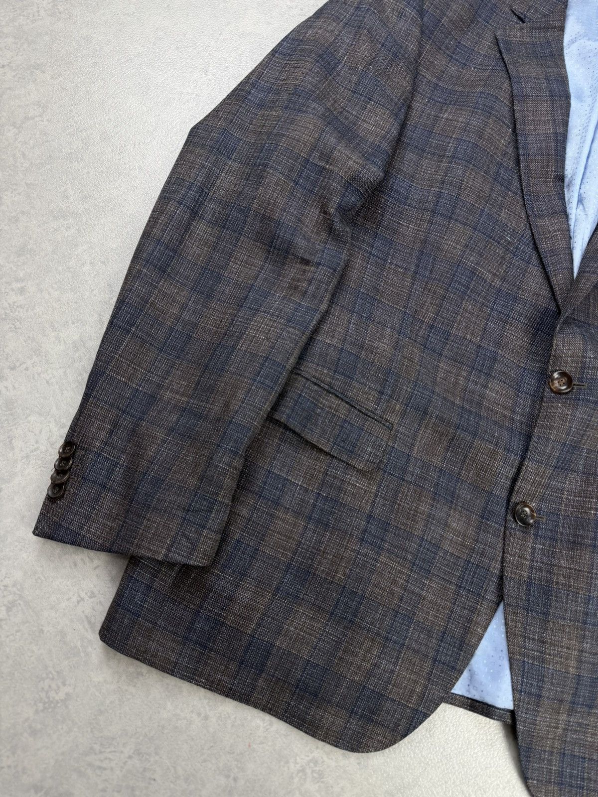 Other Carl Gross Black Line Blazer Loro Piana Wool Silk Linen 46R Size 46R - 3 Thumbnail
