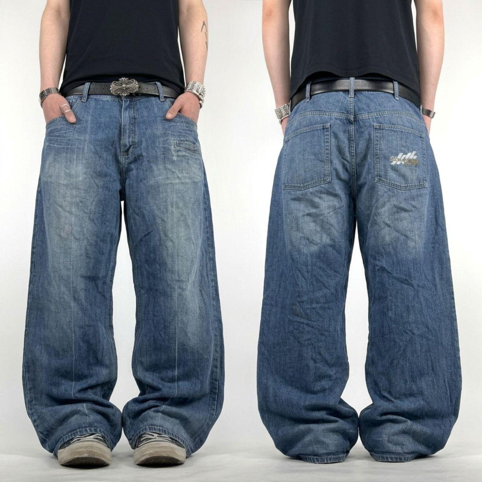 JNCO × Sean John × Vintage SEAN JOHN Y2K CRAZY BAGGY PATCHWORK
