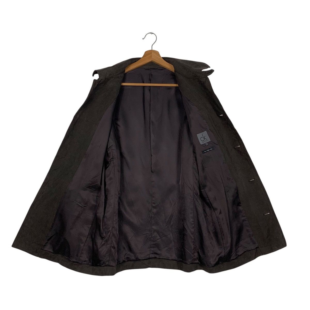 Calvin Klein CALVIN KLEIN Dark Brown Casual Jacket #1838-C80 Size US L / EU 52-54 / 3 - 11 Thumbnail