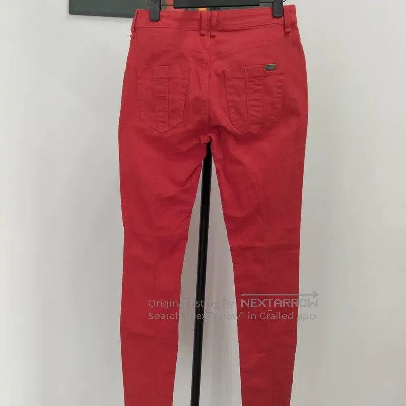 Burberry Burberry Red Cotton Casual Pants for Women. Size 23" - 2 Thumbnail