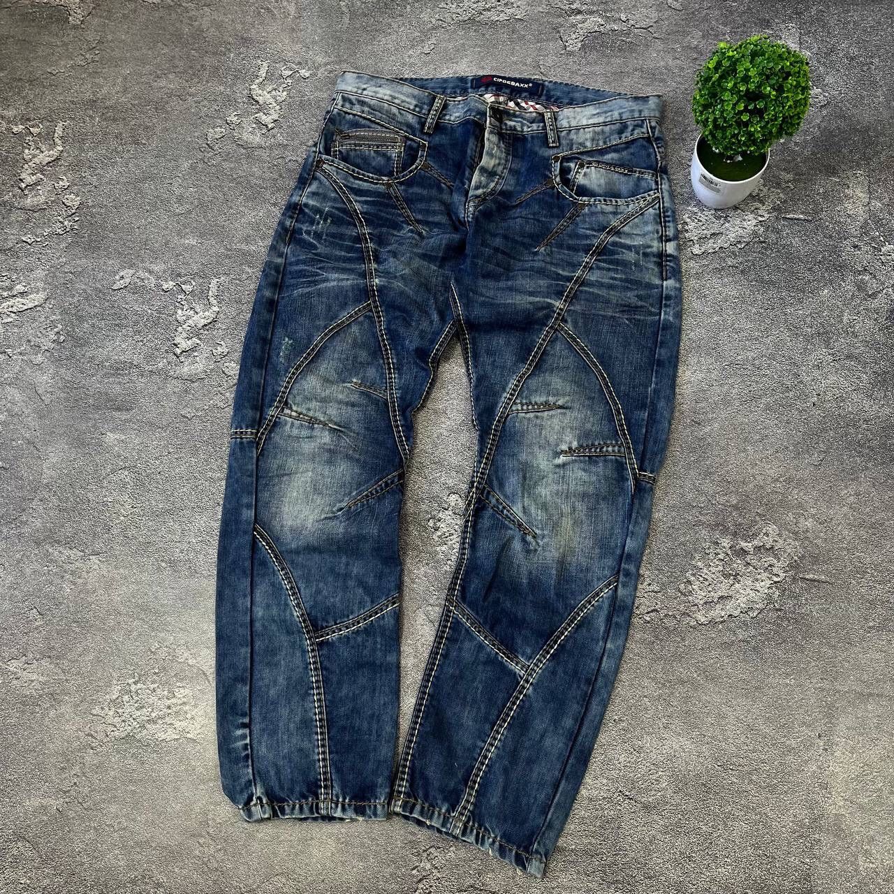 Vintage CIPO BAXX Vintage Mens Rapper Distressed Light Blue Y2K Size US 34 / EU 50 - 21 Thumbnail