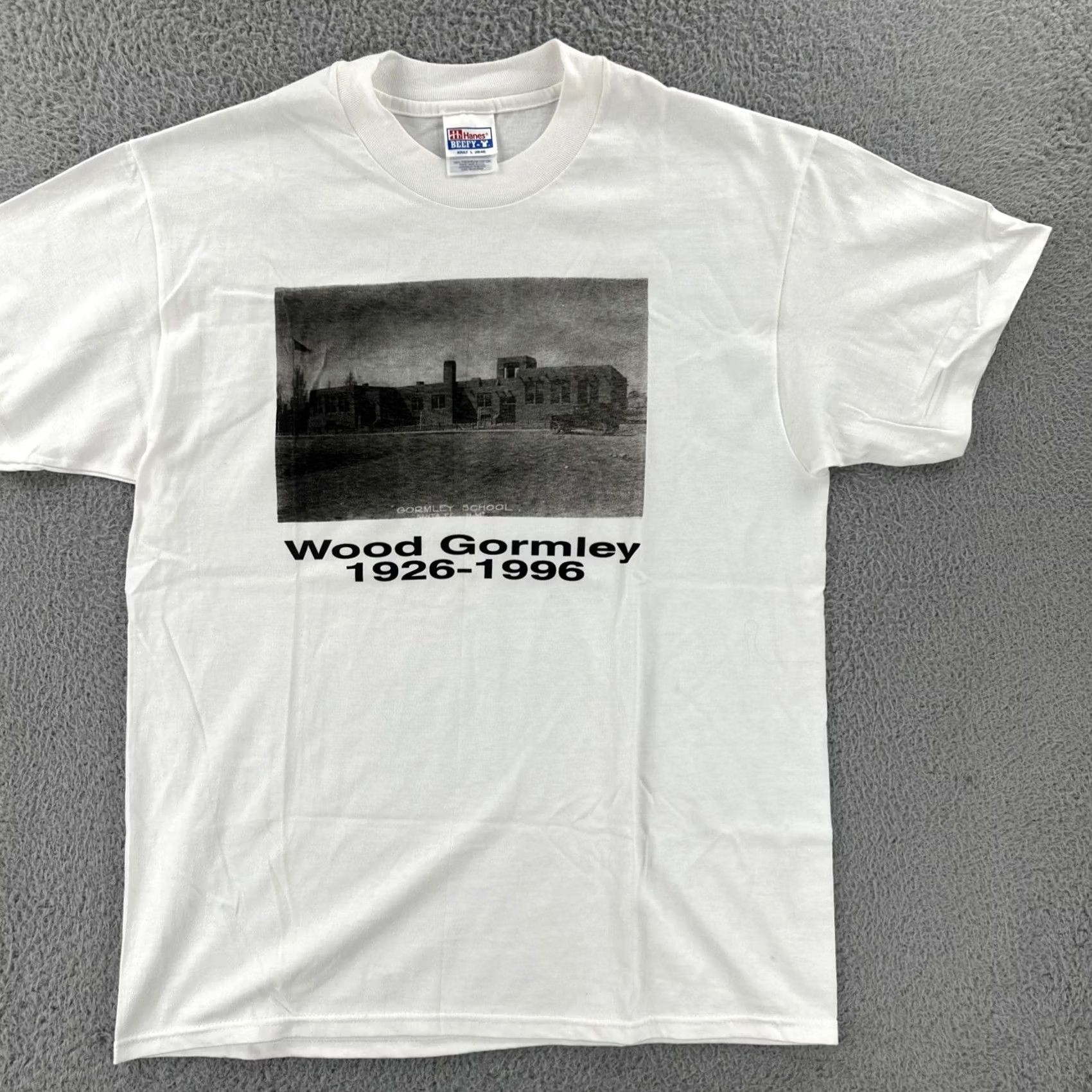Hanes VINTAGE Hanes Beefy-T L White T-Shirt Men XS? Size US L / EU 52-54 / 3 - 2 Thumbnail