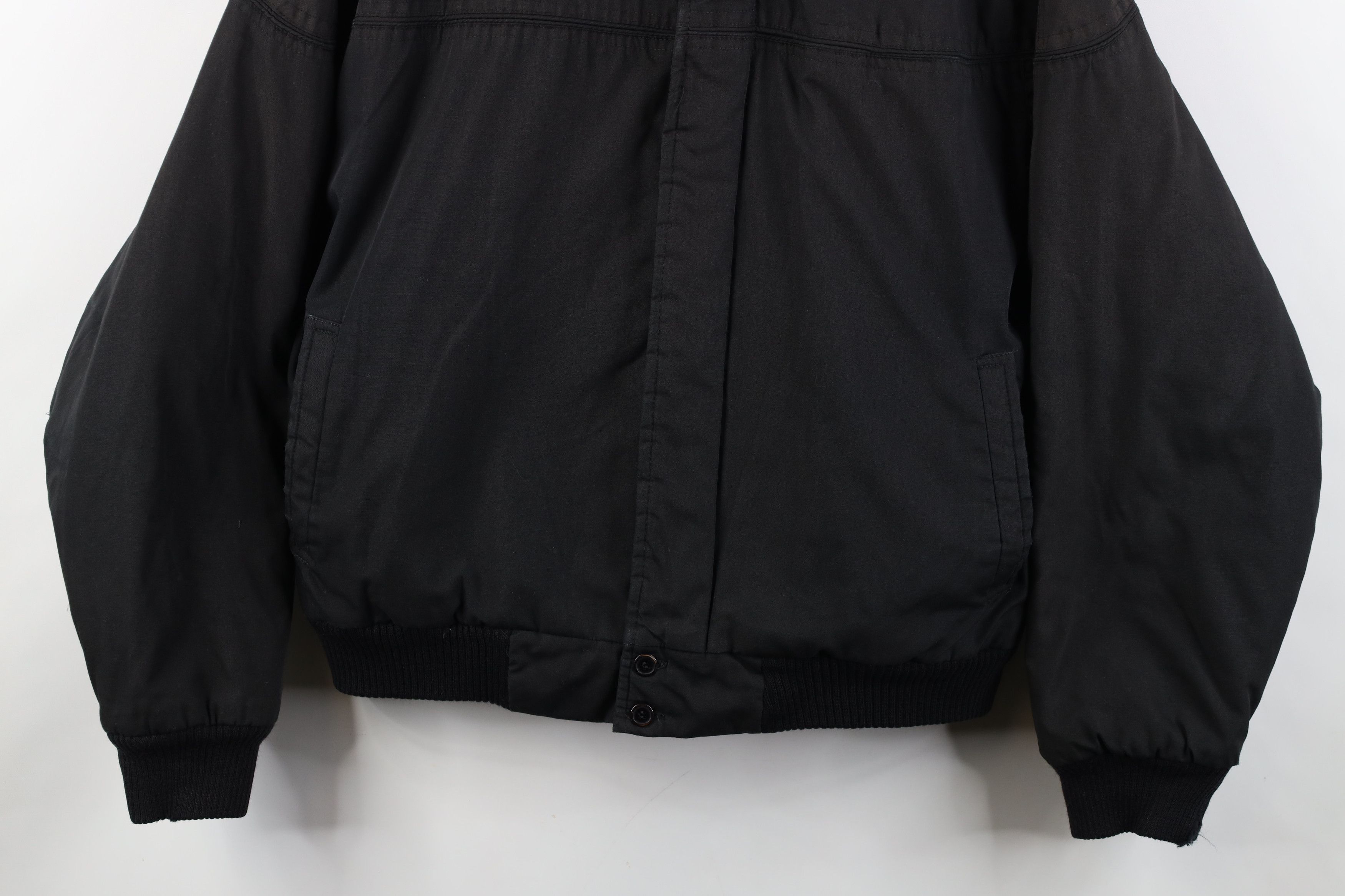 Vintage Vintage 90s Streetwear Quilted Bomber Jacket Black Size US L / EU 52-54 / 3 - 3 Thumbnail