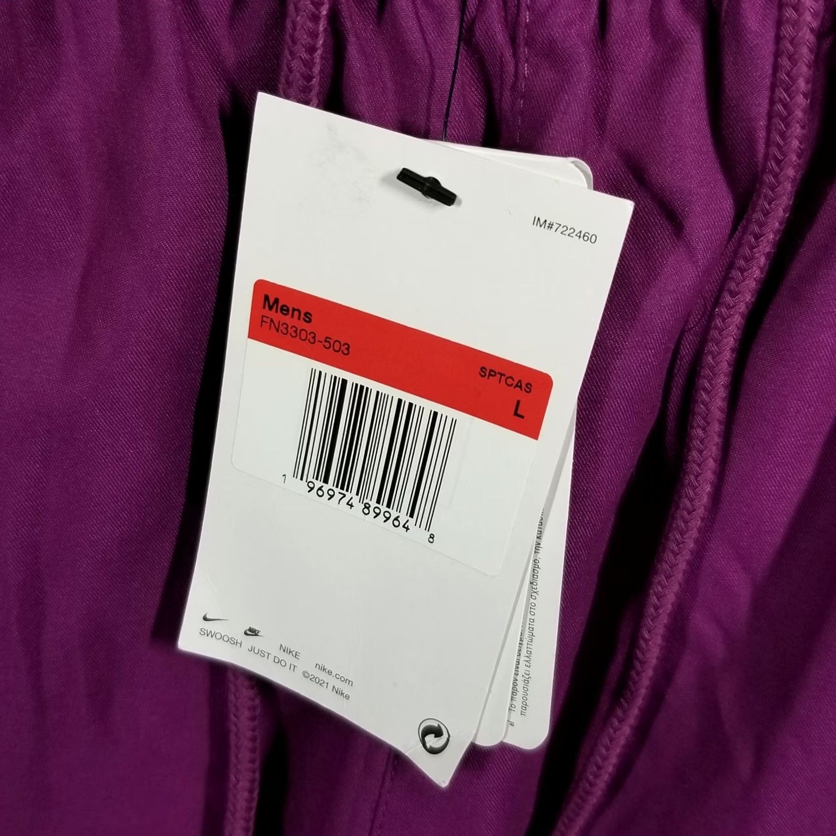 Nike Nike Sportswear Shorts Men L Pink Big Swoosh 80s 90s NSW Logo Athletic Graphic? Size US 33 - 3 Thumbnail