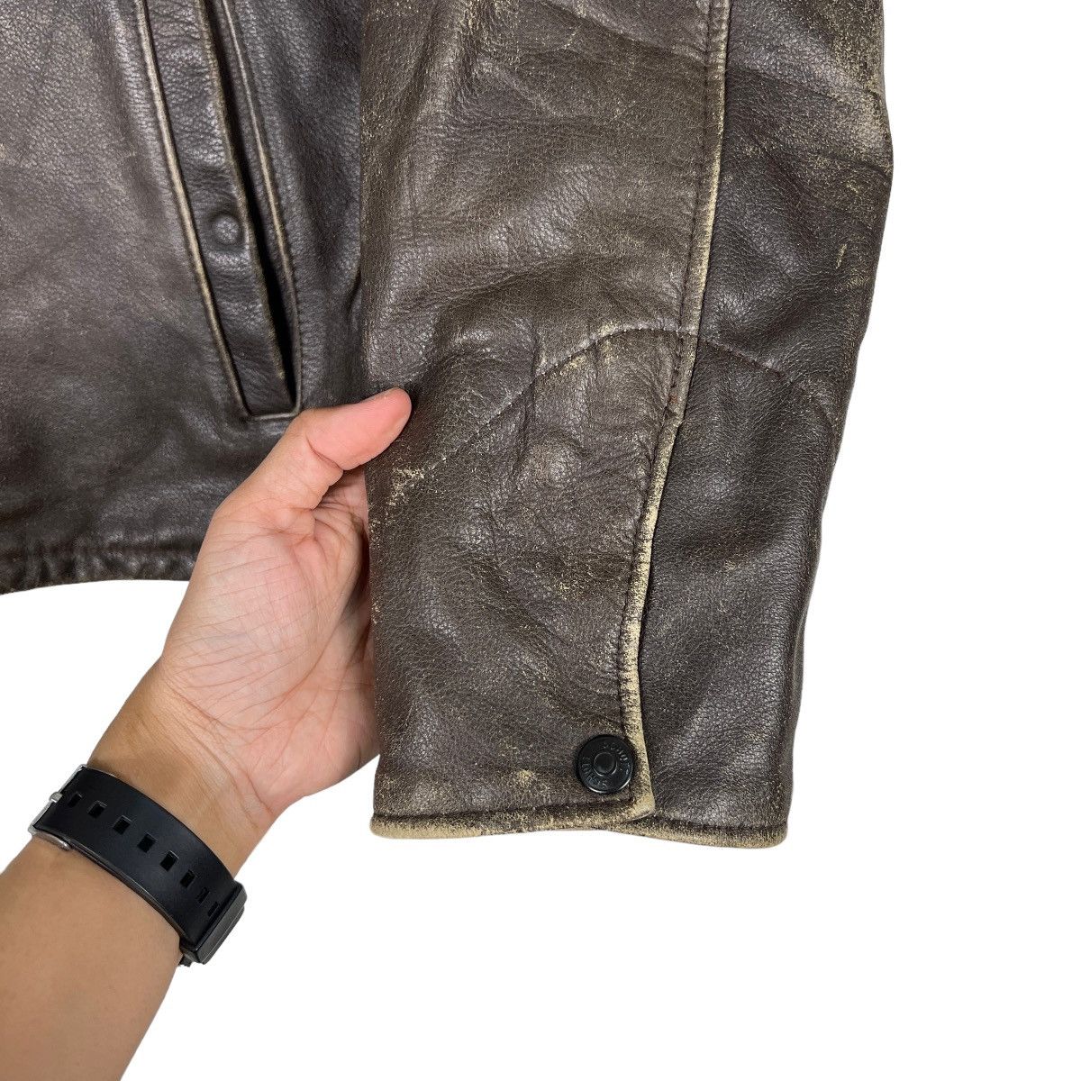 Schott 🔥 VINTAGE SCHOTT NYC LEATHER RACER JACKET MADE IN USA Size US S / EU 44-46 / 1 - 14 Thumbnail