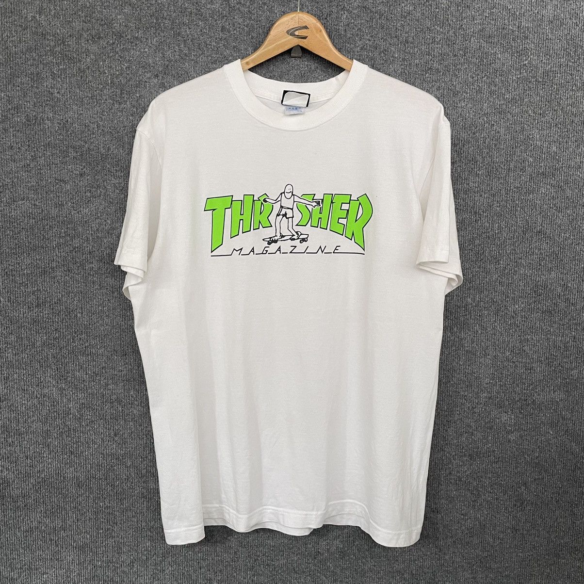 Thrasher × Vintage Vintage 2000s Thrasher Magazine Japan Edition Skater Tee Size US L / EU 52-54 / 3 - 1 Thumbnail