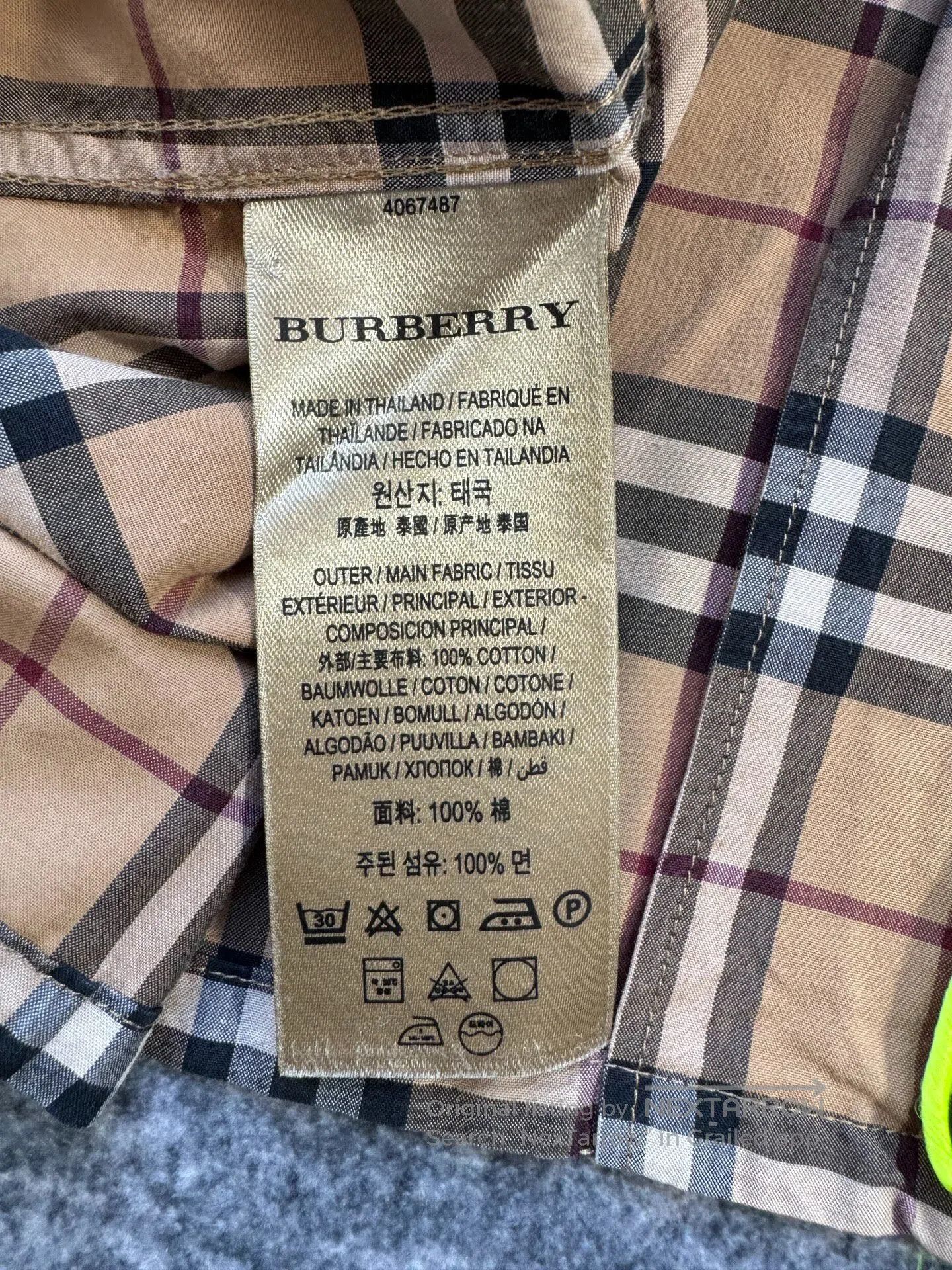 Burberry Burberry Fluorescent border plaid shirt| Size XS / US 0-2 / IT 36-38 - 6 Thumbnail