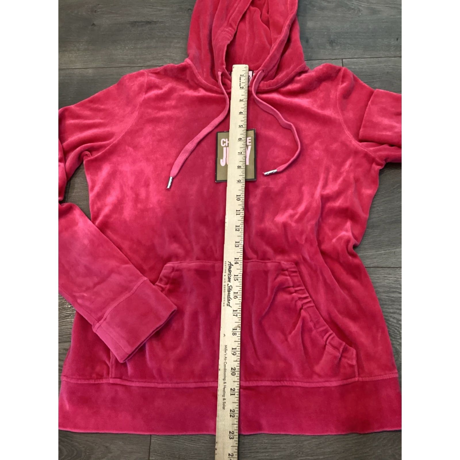 Juicy Couture Juicy Couture Velour Pink Long Sleeve Track Jacket Hoodie L Women Regular Fit Zip Hooded Solid Pink Vintage: No 90s? No, New with tags Size L / US 10 / IT 46 - 7 Thumbnail