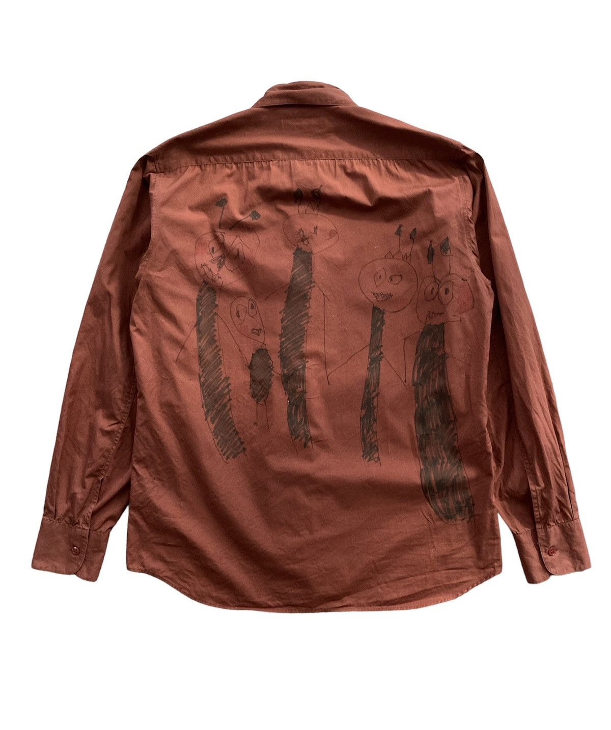 agnes b. Agnes B Homme Button Up Custom Kids Drawing Zombie Size US M / EU 48-50 / 2 - 1 Thumbnail