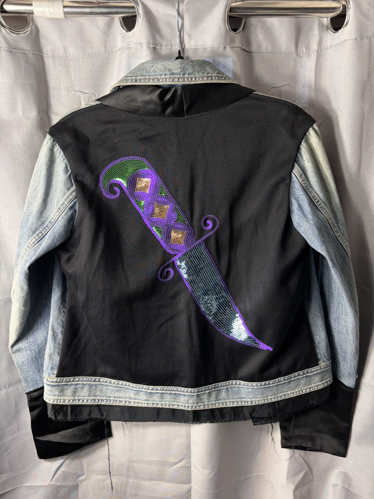 Undercover Undercover Denim Jacket with Embroidered Dagger Size US S / EU 44-46 / 1 - 15 Thumbnail