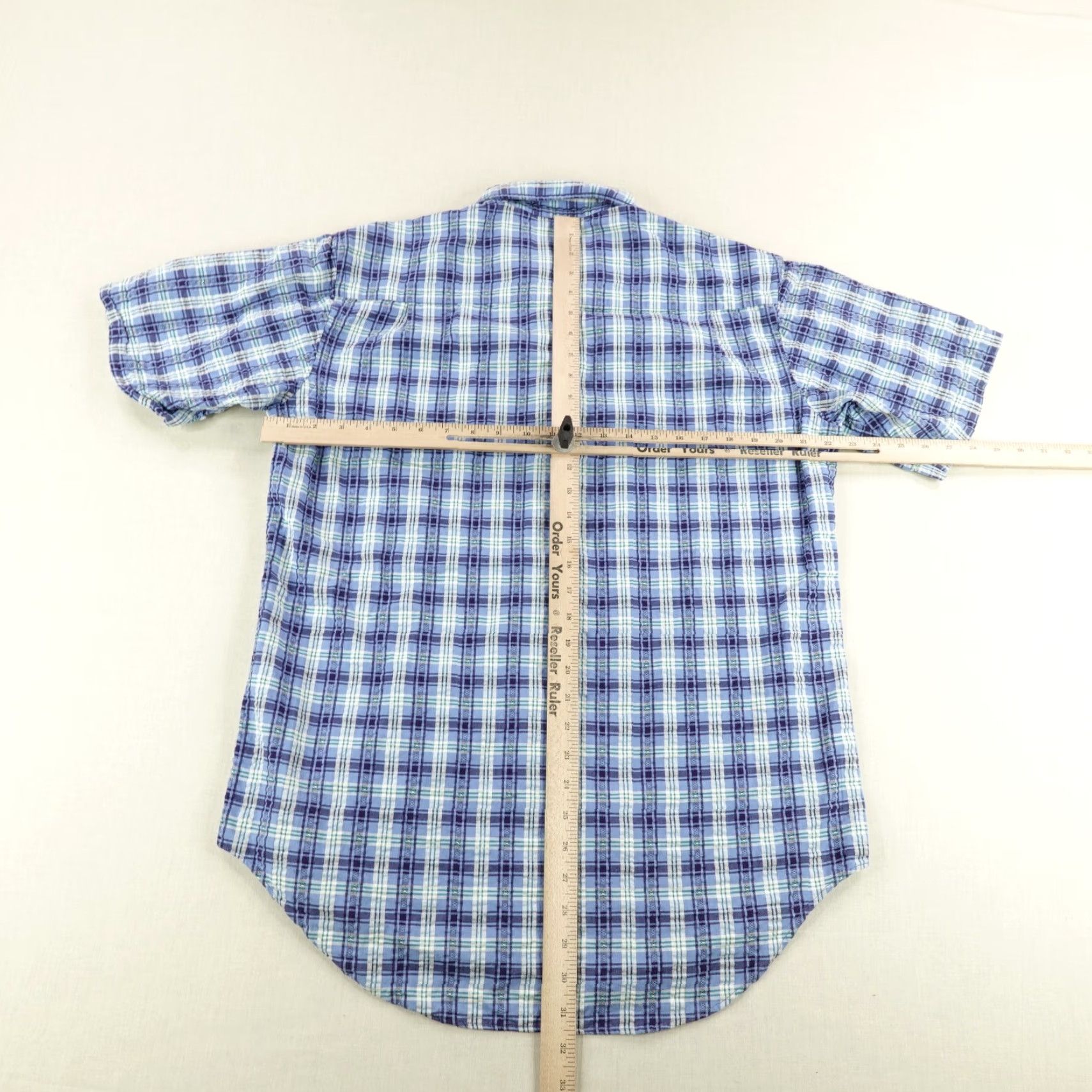 Vintage VINTAGE L.L. Bean Button-Up Shirt Mens Medium Tall Blue Plaid 90s Casual Workwear Size US M / EU 48-50 / 2 - 5 Thumbnail