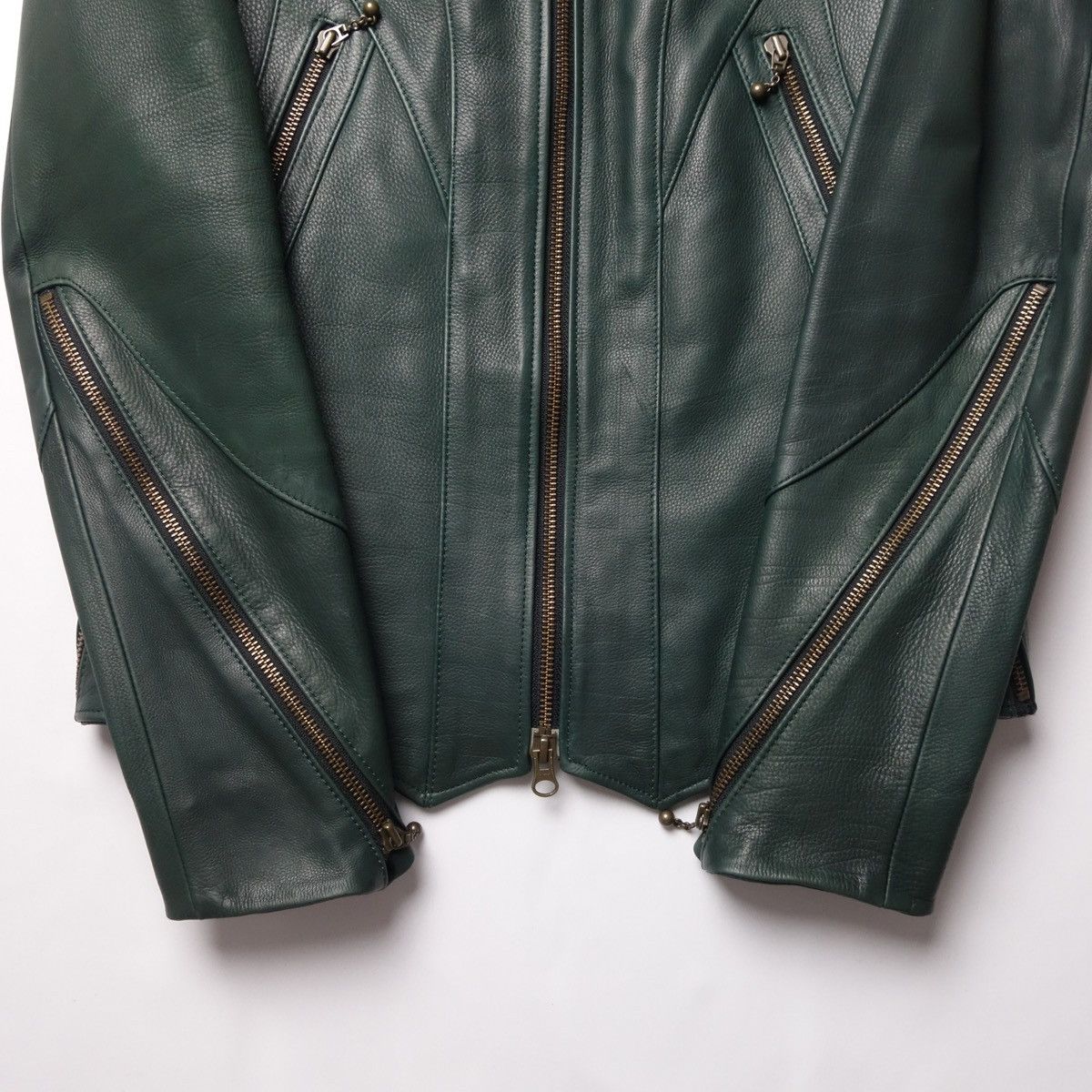 Obelisk 2000’s “Obelisk” Cow Leather Jacket Size US S / EU 44-46 / 1 - 9 Thumbnail