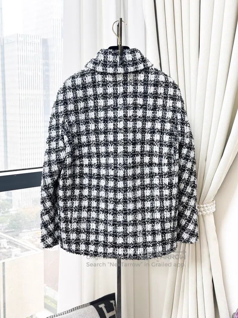 Chanel Chanel Long-sleeved jacket with plaid glitter glazed butto Size XS / US 0-2 / IT 36-38 - 3 Thumbnail