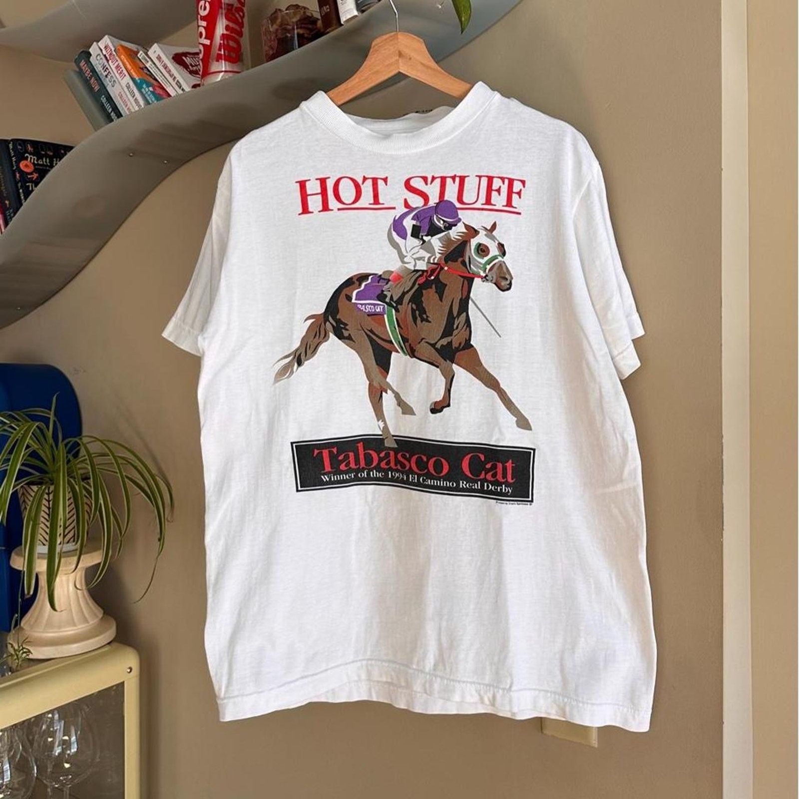 Vintage Vintage Tabasco Cat Kentucky Derby Shirt Size US L / EU 52-54 / 3 - 1 Thumbnail