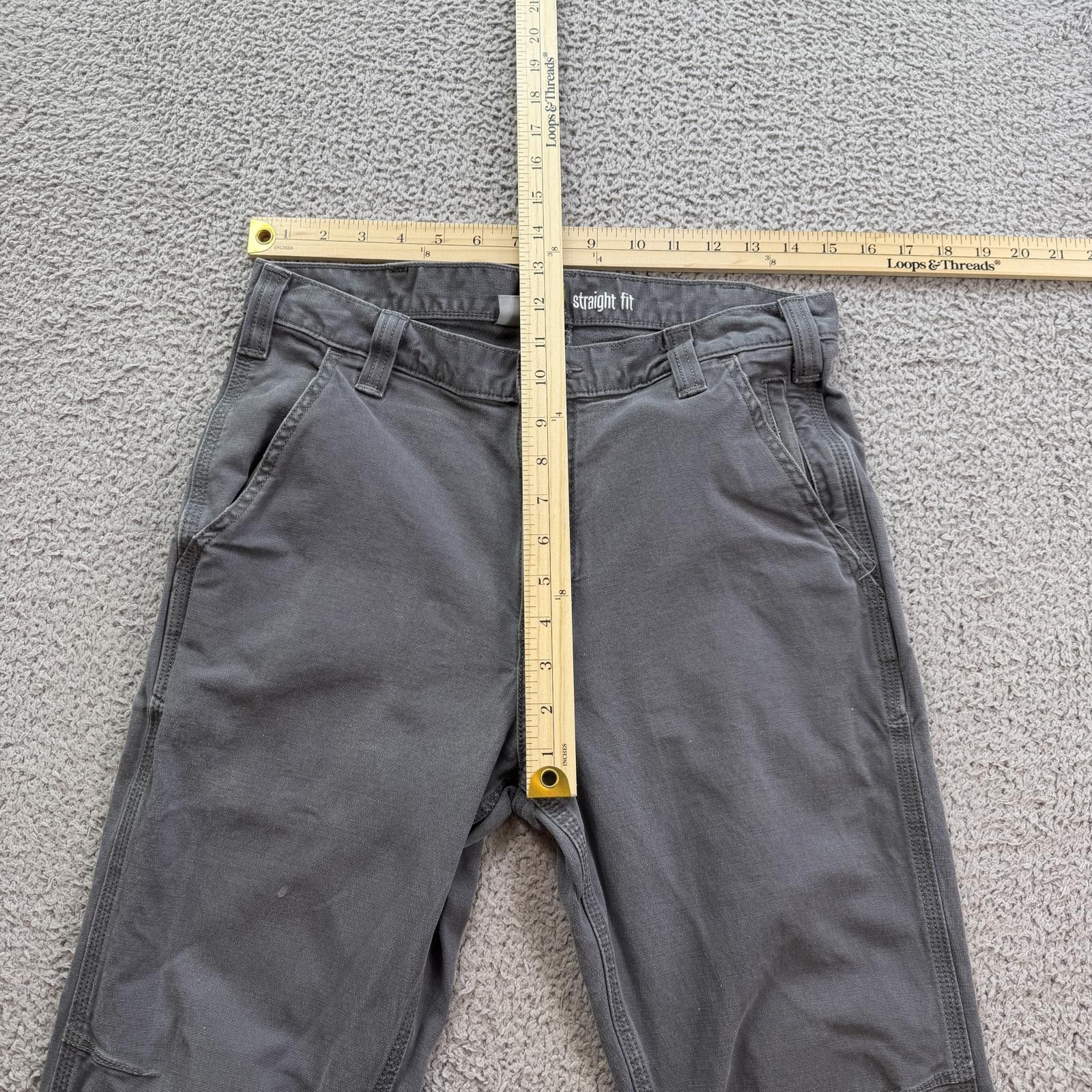 Carhartt Carhartt 102821 Straight Fit Work Pants Gray 32x32 Carpenter Size US 32 / EU 48 - 3 Thumbnail