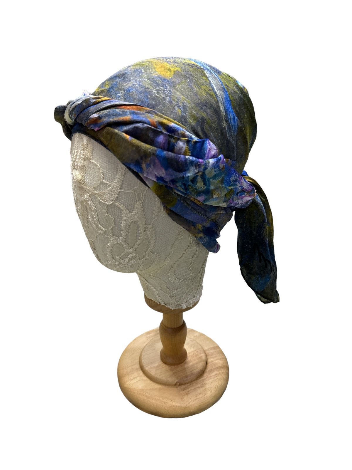 Monet × Vintage ARS MUNDI MONET 'WATER LILIES' SILK SCARF Size ONE SIZE - 2 Thumbnail
