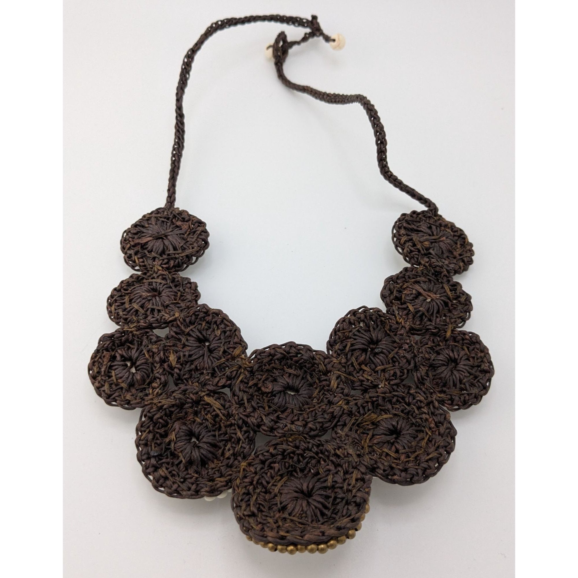 Other Boho Chic Stone And Glass Beaded Statement Necklace On Macra Size ONE SIZE - 7 Thumbnail